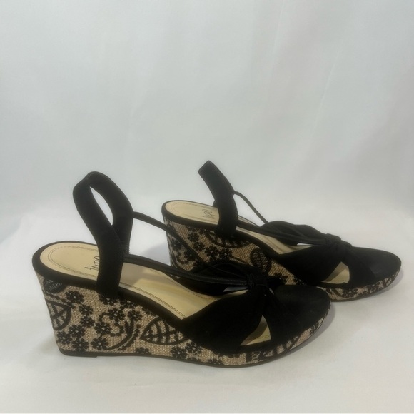 Impo Embroidered Platform Sandal with Black and Tan Wedge Sandals Size:11 - Picture 5 of 10
